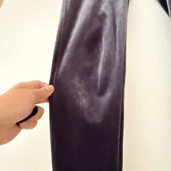 Spanx Gray Ready To Wow Velvet Leggings - Silver Chrome M - Picture 5 of 5